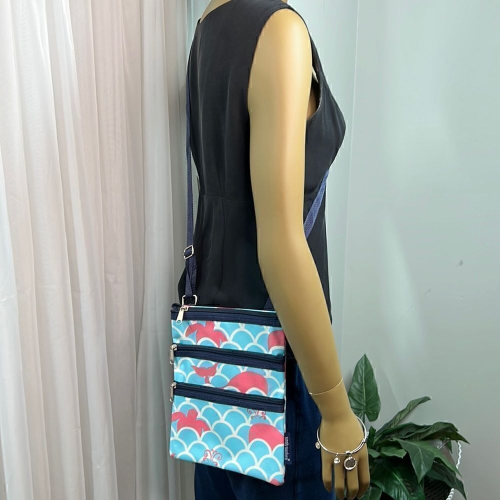 Simply Southern Triple Zip Crossbody Turtles